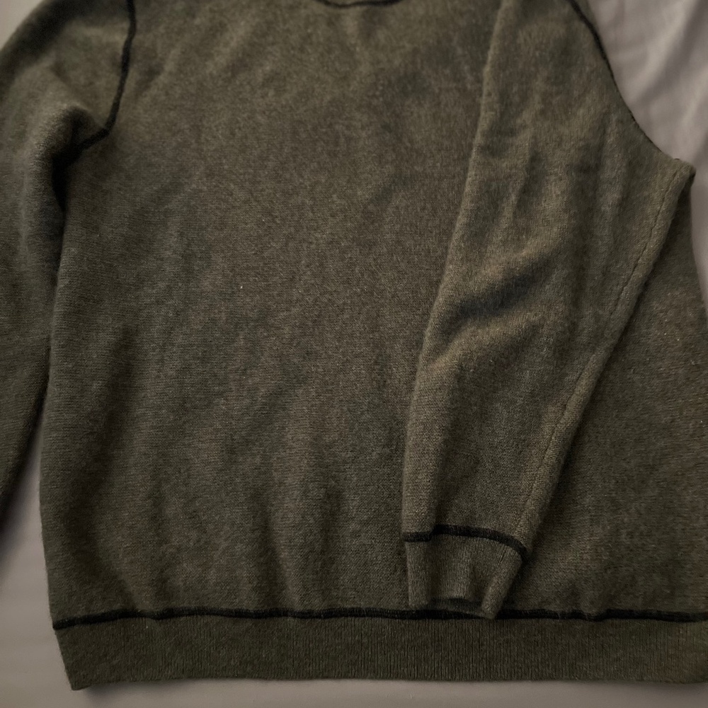 Naked Cashmere XXL, olive green w/black trim